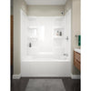 Delta Hycroft 60 In. L x 30 In. W Right Drain Bathtub in White