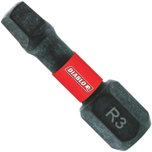 Diablo #3 Square Recess 1 In. Insert Impact Screwdriver Bit (5-Pack)