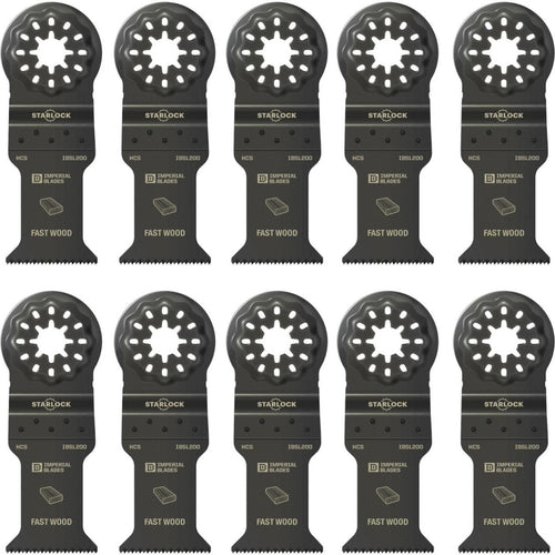 Imperial Blades Starlock 1-3/8 In. 18 TPI Fast Wood Oscillating Blade (10-Pack)