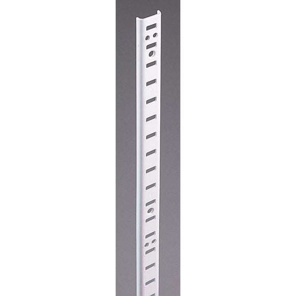 Knape & Vogt 255 Series 48 In. Zinc-Plated Steel Mortise-Mount Pilaster Shelf Standard