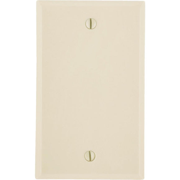 Leviton 1-Gang Standard Thermoset Blank Wall Plate, Ivory