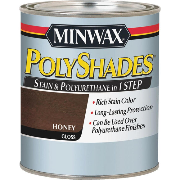 Minwax Polyshades 1 Qt. Gloss Stain & Finish Polyurethane In 1-Step, Honey