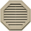 Builders Edge 22W x 22H Octagon Gable Vent Louver, 54 Sq. Inch Vent Area, 001 - White
