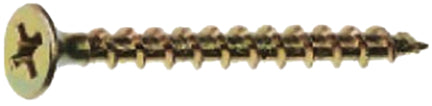 SCREW GOLD 8X2 1/2 1LB BOX