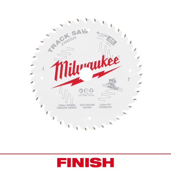 Milwaukee® 6-1/2” 40T Finish Track Saw Blade