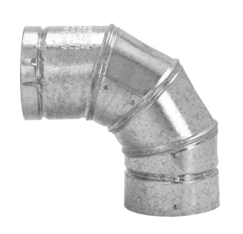 Selkirk Adjustable 90 deg. Aluminum Stove Pipe Elbow