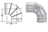 Selkirk Adjustable 90 deg. Aluminum Stove Pipe Elbow