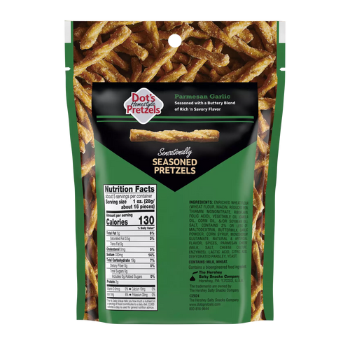 Hershey Dot's Homestyle Pretzels Parmesan Garlic Seasoned Pretzel Twists