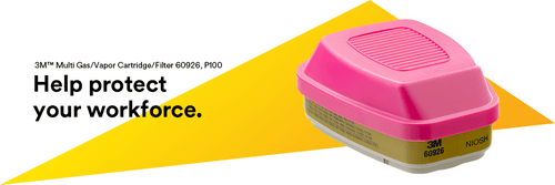 3M™ Multi Gas/Vapor Cartridge/Filter 60926 P100
