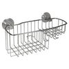 Reo Power Lock Shower Basket, Stainless Steel