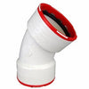 Schedule 40 DWV PVC Pipe Fitting, 45-Degree Elbow, 2-In.