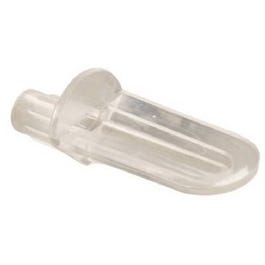 Shelf Support Peg, Spoon Style, Clear Plastic, 1/4-In., 12-Pk.