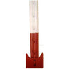 T-Style Fence Post, Red, Studded, 6-Ft.