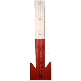 T-Style Fence Post, Red, Studded, 6-Ft.