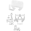 Prime-Line 1/4 x 1-1/16 Polyethylene White Track Guide (2 Count)