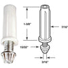 Prime-Line 7/16 In. Grooved Tip Bifold Door Bottom Pivot (2 Count)