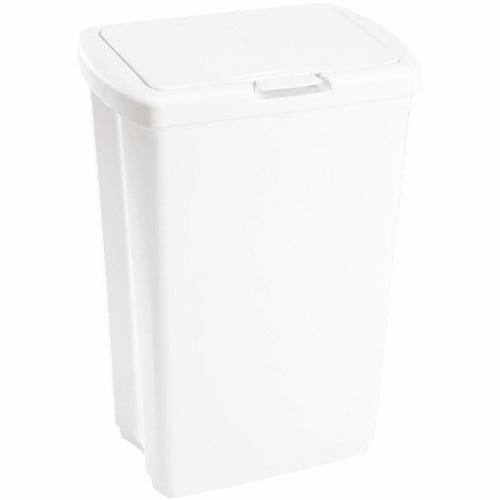 Rubbermaid 53 Qt. White Wastebasket with Lid