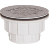Sioux Chief 2 In. PVC Solvent Weld Shower Drain with 4-1/4 In. Stainless Steel Strainer