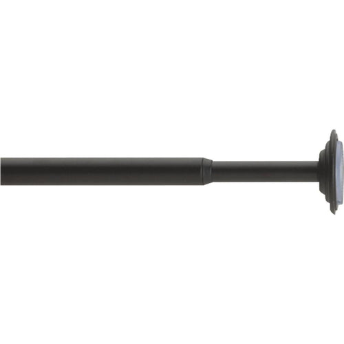 Umbra Coretto 36 In. To 54 In. 1/2 In. Drapery Tension Rod, Matte Black