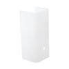 Westinghouse 3-3/4 In. W. x 7-1/2 In. H. x 3 In. D. White Channel Replacement Glass