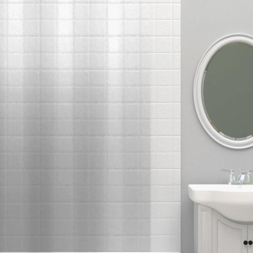 Zenith Zenna Home 72 In. x 72 In. Clear PEVA Heavyweight Shower Curtain