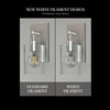 Feit Electric 8W (60W Equivalent) Daylight (5000K) A15 E26 Base Exposed White Filament LED Light Bulb