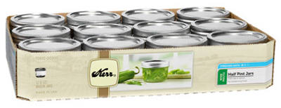 Kerr Wide-Mouth Mason Canning Jars with Lids, 8 oz., 12-Pk
