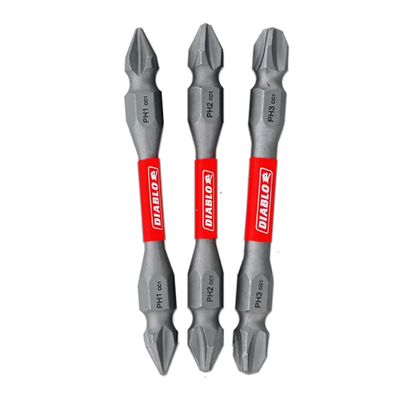 Diablo Double-Ended Phillips Drive Bit Set (3-pc)