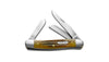 Case 130th Jigged Golden Aged Antique Bone Medium Stockman Pocket Knife