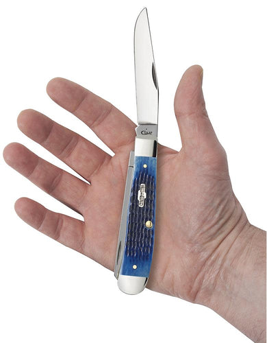 Case Knives Rogers Corn Cob Jig Blue Bone Trapper