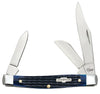 Case Rogers Corn Cob Jig Blue Bone Medium Stockman with Pen Blade