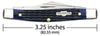 Case Rogers Corn Cob Jig Blue Bone Medium Stockman with Pen Blade
