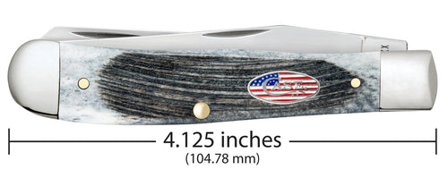 Case Sawcut Jigged Gray Bone Trapper