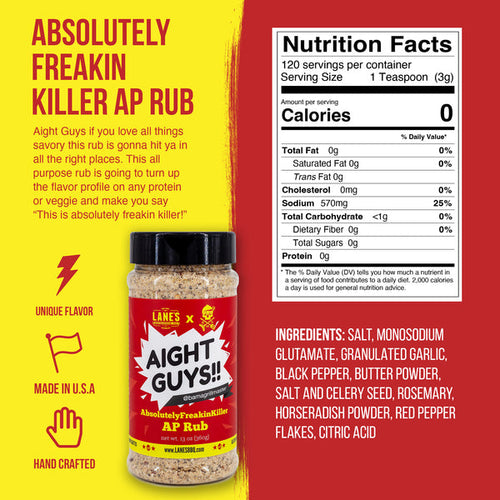 Lane's BBQ Bama's AbsolutelyFreakinKiller AP BBQ Rub