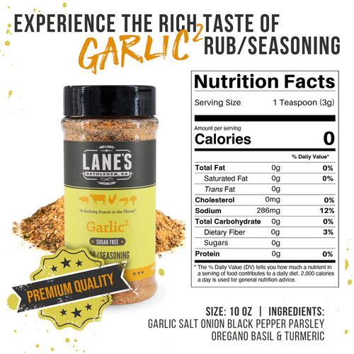 Lane's BBQ Garlic² Rub