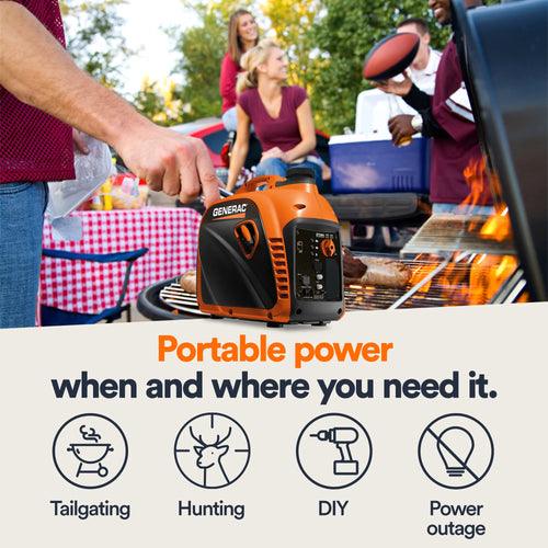 Generac Portable Inverter Generator, 2500i | With COsense 49ST