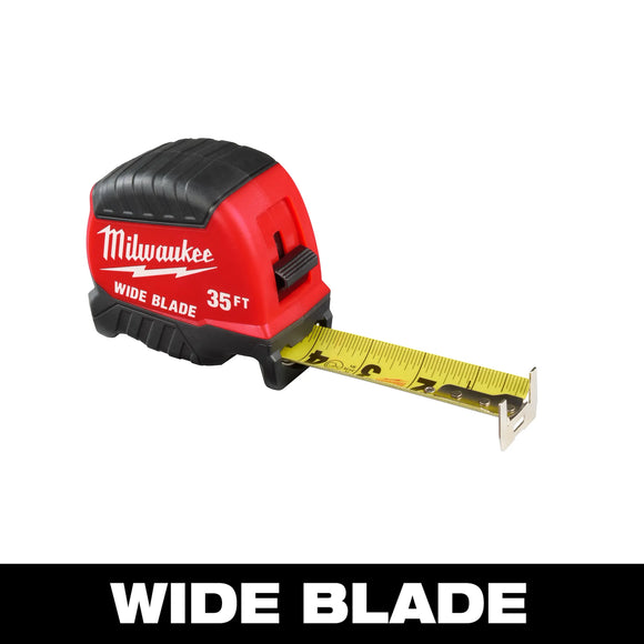 Milwaukee 35ft Wide Blade Tape Measure