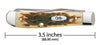Case Peach Seed Jig Amber Bone Mini Trapper