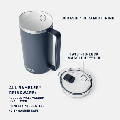 YETI Rambler 64 oz Pitcher With Durasip™ Ceramic Lining