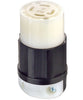 Leviton 30-Amp, 125/250-Volt, NEMA L14-30R, 3P, 4W Locking Connector Industrial Grade, Grounding Black & White 2713