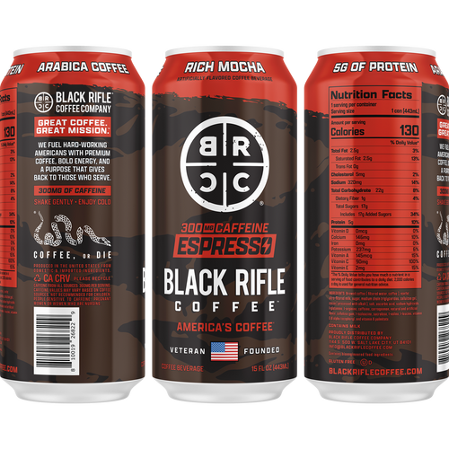 Black Rifle Coffee Ready To Drink Coffee Rich Mocha 300 mg