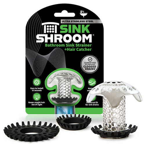SinkShroom (Ultra Edition) The Hair Catcher That Prevents Clogged Bathroom Sink Drains