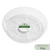 Crescent Garden Clear Plant Saucers