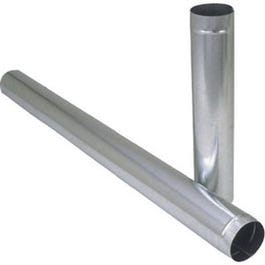 Galvanized Furnace Pipe, 24 GA, 5 x 24-In.