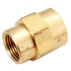 Pipe Fitting, Bell Reducing Coupling, Lead-Free Brass, 1/2 x 3/8-In.