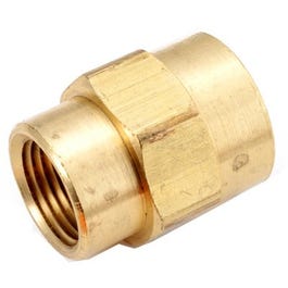 Pipe Fitting, Bell Reducing Coupling, Lead-Free Brass, 1/2 x 3/8-In.