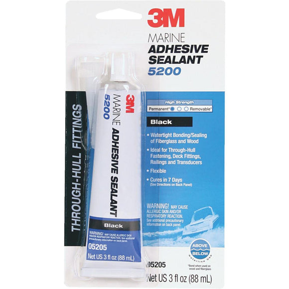 3M 3 Oz. Black Marine Adhesive Sealant 5200