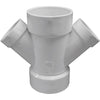 Charlotte Pipe 3 In. x 2 In. Schedule 40 DWV PVC Reducing Double Wye