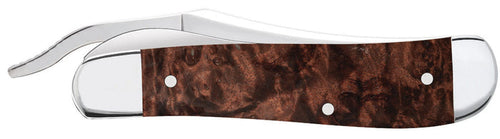 Case Smooth Brown Maple Burl Wood RussLock®