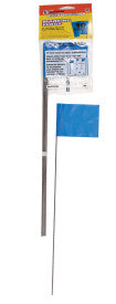 C.H Hanson Stake Flags-15 Staff, 2-1/2x3-1/2 Flag, Blue 10Pcs.